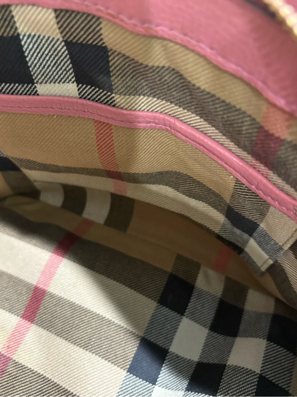 Authentic Burberry Banner Small Pink Leather Satchel Crossbody w/ certificate - Picture 12 of 15